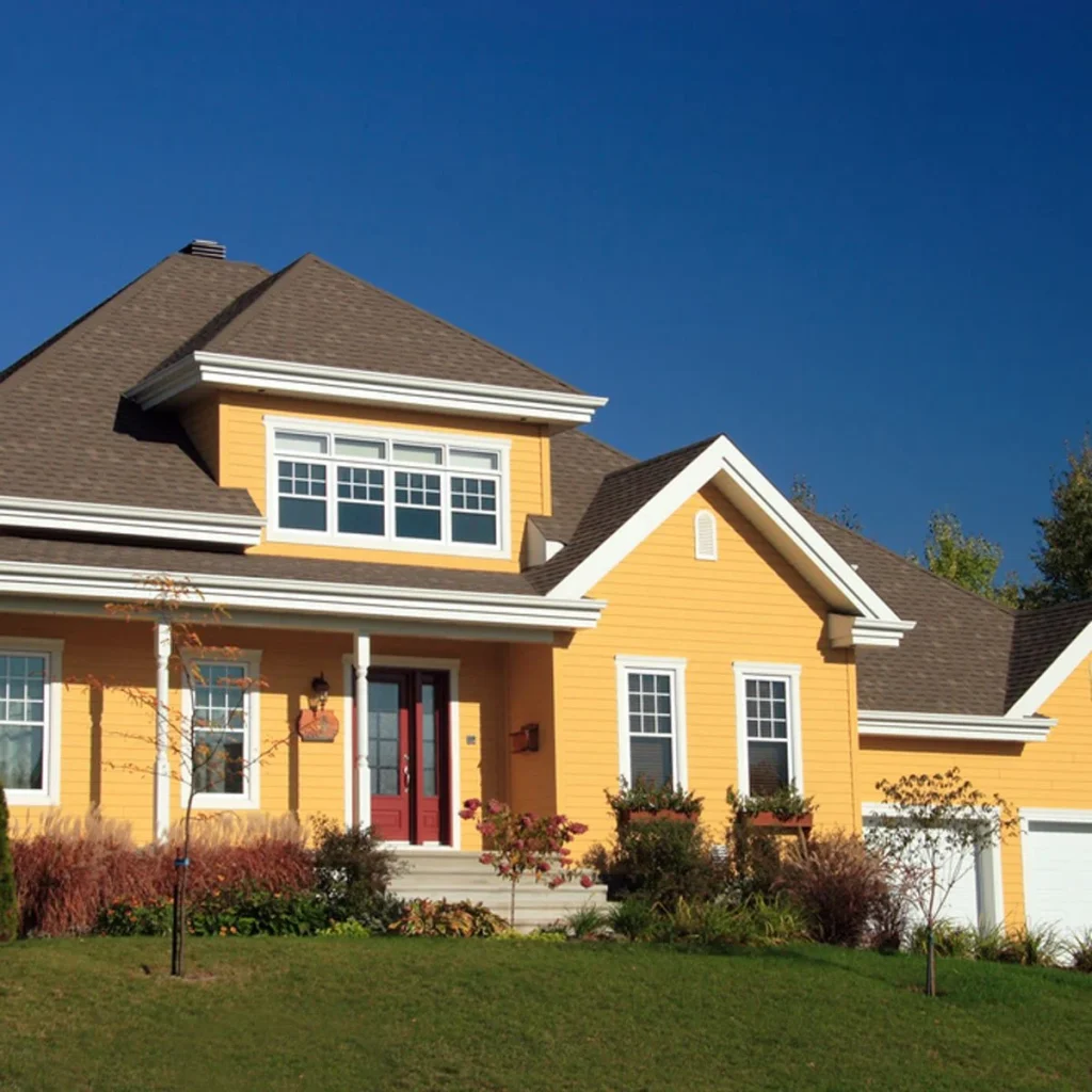 Yellow House newly painted